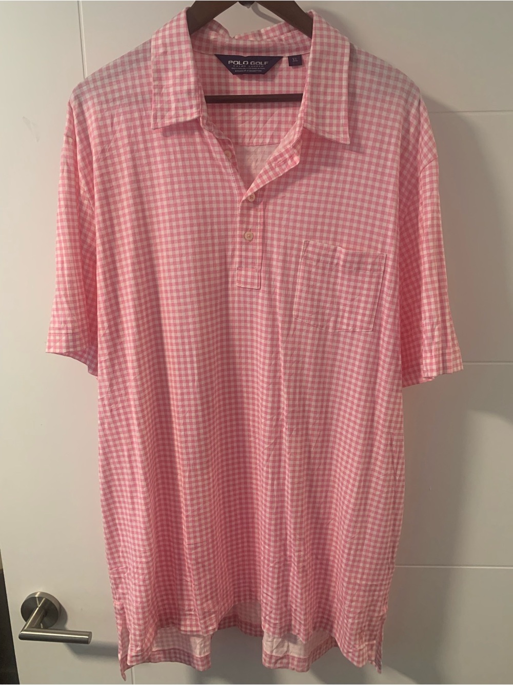 Ralph Lauren Pink Gingham Polo A15